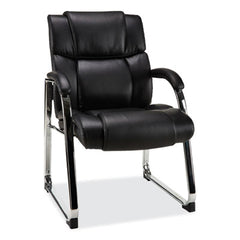 Alera® Hildred Series Guest Chair, 25 x 28.94 x 37.8,  Black Seat/Back, Chrome Base