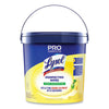 LYSOL® Professional Disinfecting Wipe Bucket, 1-Ply, 6 x 8, Lemon and Lime Blossom, White, 800 Wipes/Bucket, 2 Buckets/Carton Cleaner/Detergent Wet Wipes - Office Ready