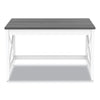 Workspace by Alera® Farmhouse Writing Desk, 47.24" x 23.62" x 29.53", Gray Desks-Desk Tables - Office Ready