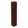 Alera® Valencia™ Series Narrow Profile Bookcase, Six-Shelf, 11.81w x 11.81d x 71.73h, Mahogany Bookcases-Shelf Bookcase - Office Ready