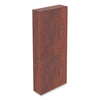 Alera® Valencia™ Series Square Corner Bookcase, Seven-Shelf, 35.63w x 11.81d x 83.86h, Cherry Bookcases-Corner Bookcase - Office Ready