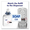 PURELL® CS4 Soap Push-Style Dispenser, 1,250 mL, 4.88 x 8.8 x 11.38, Graphite Foam Soap Dispensers, Manual - Office Ready