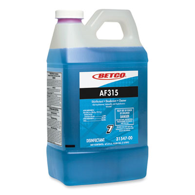 Betco® AF315 Disinfectant Cleaner, Citrus Floral Scent, 2 L Bottle, 4/Carton Disinfectants/Cleaners - Office Ready
