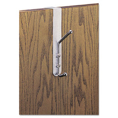 Safco® Coat Hook, Chrome-Plated Steel, Satin Aluminum Base