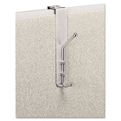 Safco® Coat Hook, Satin Aluminum/Chrome