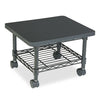 Safco® Underdesk Printer/Fax Stand, Engineered Wood, 2 Shelves, 19" x 16" x 13.5", Black Office/Machine Carts - Office Ready