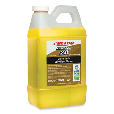 Betco® Green Earth Daily Floor Cleaner, 2 L Bottle, Unscented, 4/Carton Cleaners & Detergents-Floor Cleaner/Degreaser - Office Ready