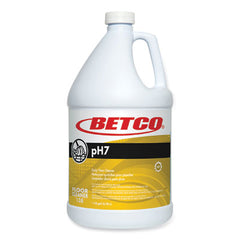 Betco® pH7 Floor Cleaner, Lemon Scent, 1 gal Bottle, 4/Carton