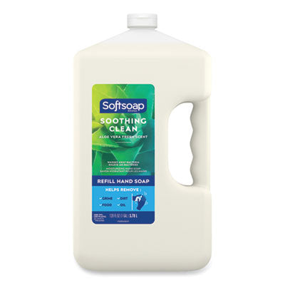Softsoap® Liquid Hand Soap Refills, Aloe Vera Fresh Scent, 1 gal Refill Bottle, 4/Carton Liquid Soap Refills, Moisturizing - Office Ready