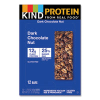 KIND Protein Bars, Double Dark Chocolate, 1.76 oz, 12/Pack Protein Bars - Office Ready