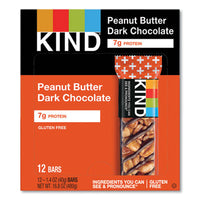 KIND Plus Nutrition Boost Bars, Peanut Butter Dark Chocolate/Protein, 1.4 oz, 12/Box Nutrition Bars - Office Ready