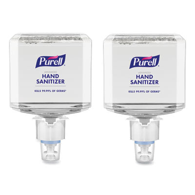 PURELL® Advanced Hand Sanitizer Foam, For ES4 Dispensers, 1,200 mL Refill, Refreshing Scent, 2/Carton Hand Sanitizer Refills, Foam - Office Ready