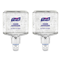 PURELL® Advanced Hand Sanitizer Gel Refill, 1,200 mL, Clean Scent, For ES4 Dispensers, 2/Carton Hand Sanitizer Refills, Gel - Office Ready