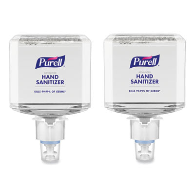 PURELL® Advanced Hand Sanitizer Foam, For ES6 Dispensers, 1,200 mL Refill, , Clean Scent 2/Carton Hand Sanitizer Refills, Foam - Office Ready