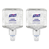 PURELL® Advanced Hand Sanitizer Gel Refill, 1,200 mL, Clean Scent, For ES6 Dispensers, 2/Carton Hand Sanitizer Refills, Gel - Office Ready