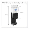 PURELL® Push-Style Hand Sanitizer Dispenser, 1,200 mL, 5.25 x 8.56 x 12.13, Graphite Manual Hand Cleaner Dispensers - Office Ready