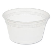 Pactiv Evergreen Newspring® DELItainer® Microwavable Container, 12 oz, 4.55 x 4.55 x 2.45, Clear, Plastic, 480/Carton Takeout Food Containers - Office Ready