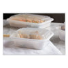 Pactiv Evergreen Newspring® VERSAtainer® Microwavable Containers, Rectangular, 12 oz, 4.5 x 5.5 x 2.12, White/Clear, Plastic, 150/Carton Takeout Food Containers - Office Ready