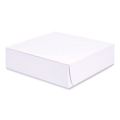 SCT® Bakery Boxes, Standard, 9 x 9 x 2.5, White, Paper, 250/Carton Bakery Food Containers - Office Ready