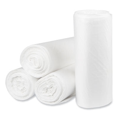 Pitt Plastics Eco Strong™ Plus Can Liners, 40 gal, 14 microns, 40 x 46 Natural, 250/Carton Reprocessed Waste Can Liners - Office Ready