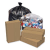 Pitt Plastics Eco Strong™ Plus Can Liners, 40 gal, 1.7 mil, 40 x 46, Black, 100/Carton Reprocessed Waste Can Liners - Office Ready