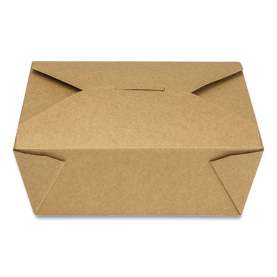 GEN Reclosable Kraft Take-Out Box, 48 oz, Paper, 300/Carton Takeout Food Containers - Office Ready