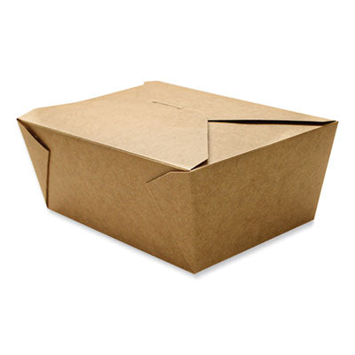 GEN Reclosable Kraft Take-Out Box, 110 oz, Paper, 160/Carton Takeout Food Containers - Office Ready