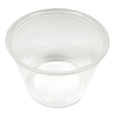 Boardwalk® Soufflé/Portion Cups, 4 oz, Polypropylene, Translucent, 2,500/Carton Portion Cups, Plastic - Office Ready