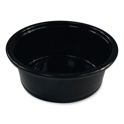 Boardwalk® Soufflé/Portion Cups, 1.5 oz, Polypropylene, Black, 2,500/Carton Portion Cups, Plastic - Office Ready