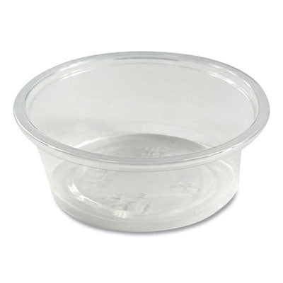 Boardwalk® Soufflé/Portion Cups, 1.5 oz, Polypropylene, Translucent, 2,500/Carton Portion Cups, Plastic - Office Ready