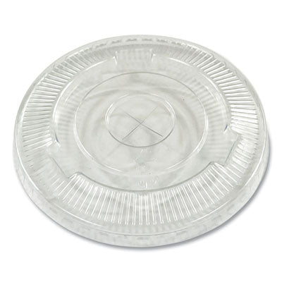 Boardwalk® Crystal-Clear Cold Cup Straw-Slot Lids, Fits 9 to 10 oz PET Cups, 1,000/Carton Cold Cup Lids - Office Ready