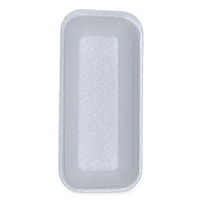 GEN Meat Trays, #1.5, 8.38 x 3.94 x 1.1, White, 1,000/Carton Butcher Food Containers - Office Ready