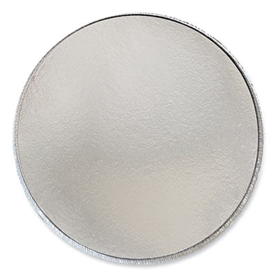 Boardwalk® Round Aluminum To-Go Containers with Lid, 48 oz, 9