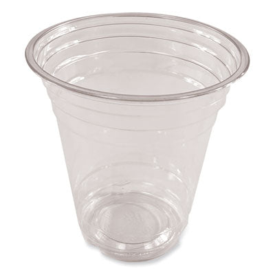 Boardwalk® Clear Plastic PET Cups, 12 oz, 50/Pack Cold Drink Cups, Plastic - Office Ready