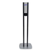 PURELL® ES8 Hand Sanitizer Floor Stand with Dispenser, 1,200 mL, 13.5 x 5 x 28.5, Graphite/Silver Automatic Hand Cleaner Dispensers - Office Ready