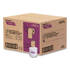 Cascades PRO Select® Standard Bath Tissue, 2-Ply, White, 500 Sheets/Roll, 80 Rolls/Carton