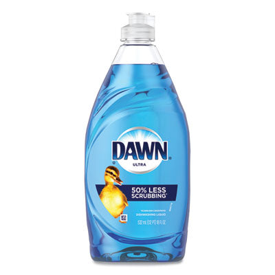 Dawn?« Ultra Liquid Dish Detergent, Original Scent, 18 oz Pour Bottle, 10/Carton Manual Dishwashing Detergents - Office Ready