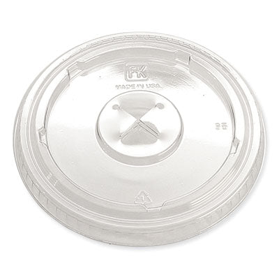 Fabri-Kal® Greenware® Cold Drink Lids, X-Slot, Fits 12 oz to 20 oz Cup, 1,000/Carton Cold Cup Lids - Office Ready
