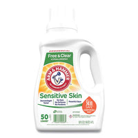 Arm & Hammer™ HE Compatible Liquid Detergent, Unscented, 50 Loads, 50 oz Bottle, 8/Carton Laundry Detergents - Office Ready