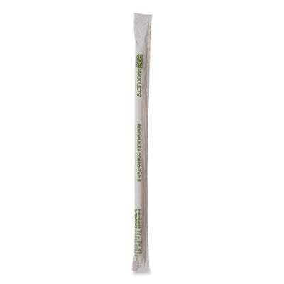 Eco-Products® Renewable and Compostable PHA Straws, 10.25