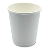 Boardwalk® Paper Hot Cups, Double-Walled, 8 oz, White, 500/Carton Hot Drink Cups, Paper - Office Ready
