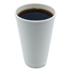 Boardwalk® Paper Hot Cups, Double-Walled, 16 oz, White, 25/Pack Hot Drink Cups, Paper - Office Ready