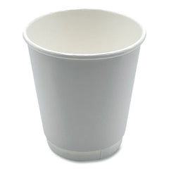 Boardwalk® Paper Hot Cups, Double-Walled, 10 oz, White, 500/Carton