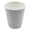 Boardwalk® Paper Hot Cups, Double-Walled, 10 oz, White, 500/Carton Hot Drink Cups, Paper - Office Ready