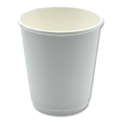 Boardwalk® Paper Hot Cups, Double-Walled, 8 oz, White, 25/Pack