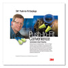 3M™ E·A·R™ Push-Ins™ Single-Use Earplugs, Corded, 28 dB NRR, Blue/Yellow, 200 Pairs Banded Ear Plugs - Office Ready