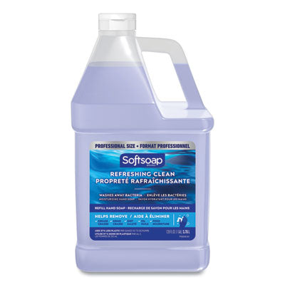 Softsoap® Liquid Hand Soap Refills, Refreshing Clean, 128 oz Liquid Soap Refills, Moisturizing - Office Ready