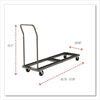 Alera® Chair/Table Cart, Metal, 600 lb Capacity, 20.86" x 50.78" to 72.04" x 43.3", Black Chair/Table Carts - Office Ready