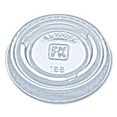Fabri-Kal® Portion Cup Lids, Fits 0.75 oz to 1 oz Portion Cups, Clear, 2,500/Carton Portion Cup Lids - Office Ready