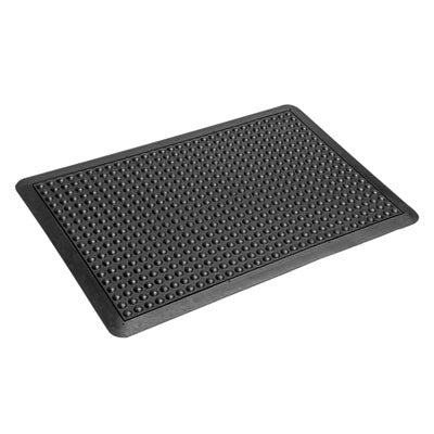 Crown Yoga-Flex, 24 x 26, Black Anti Fatigue Mats - Office Ready